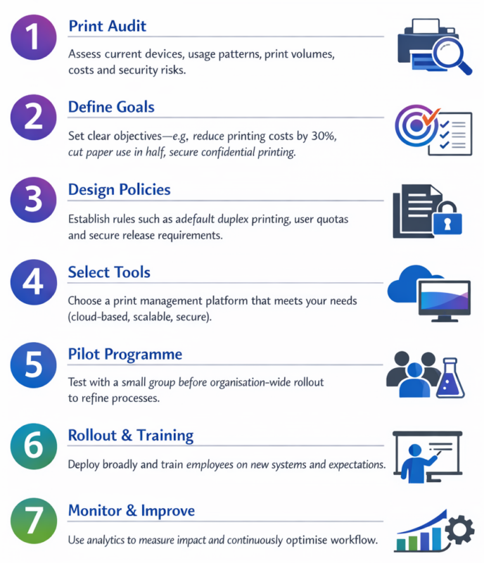 Practical Steps to Implement Print Management 