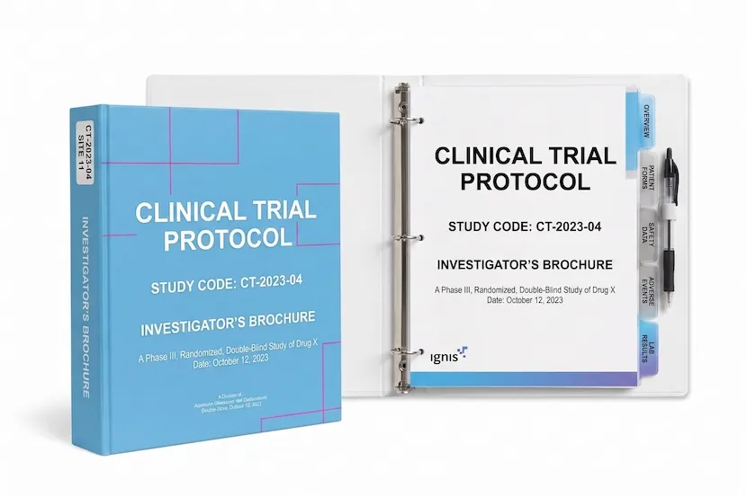 clinical trial ringbinder